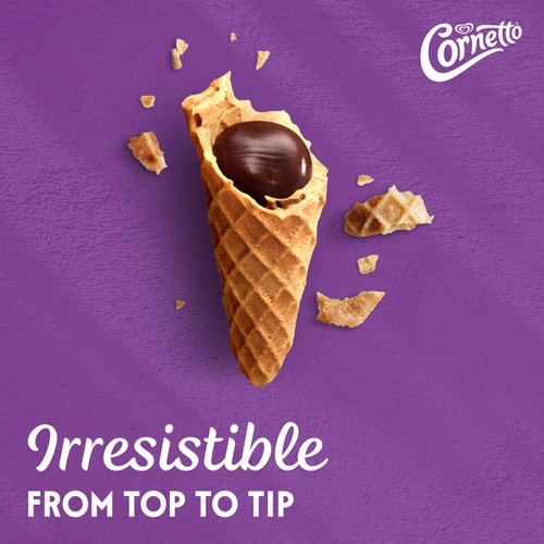 Cornetto Soft Cookies & Chocolate Ice Cream Cones 4 x 140ml