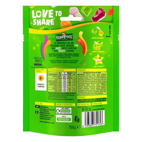 Rowntree's Randoms Sweets Sharing Pouch 150g