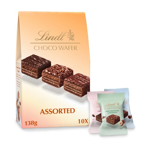 Lindt Choco Wafer Assorted Chocolate Sharing Box 138g