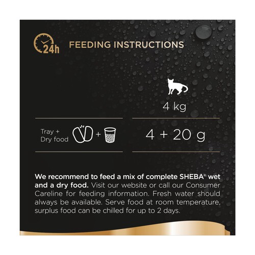 Sheba Perfect Portions Adult Wet Cat Food Trays Turkey in Gravy