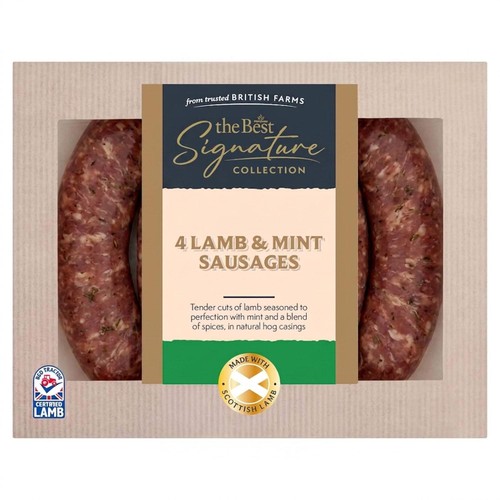 Morrisons The Best Signature Lamb & Mint Sausages 360g