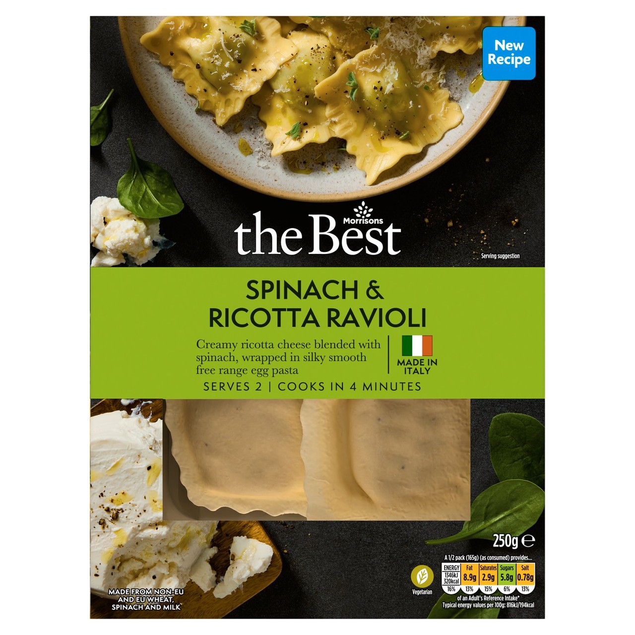 Morrisons The Best Spinach & Ricotta Ravioli