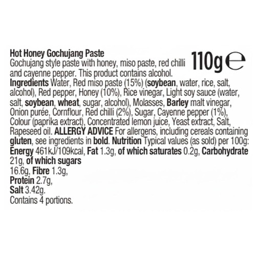 Morrisons Hot Honey Gochujang Paste 110g