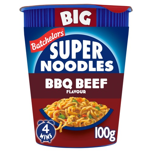 Batchelors Big Super Noodles BBQ Beef Flavour Instant Noodle Pot 100g