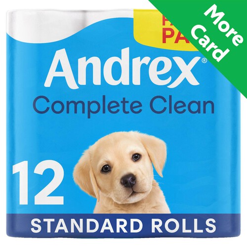 Andrex Complete Clean Toilet Tissue 12 Rolls