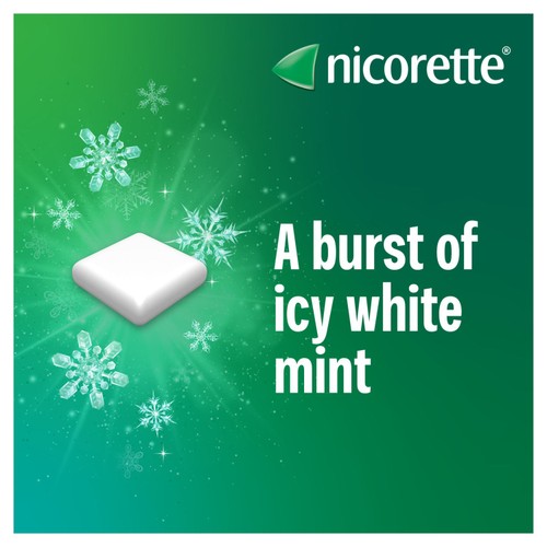 Nicorette Icy White 4mg Gum (Stop Smoking Aid)