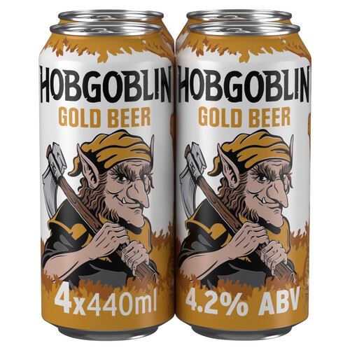 Hobgoblin Gold Ale Beer Cans