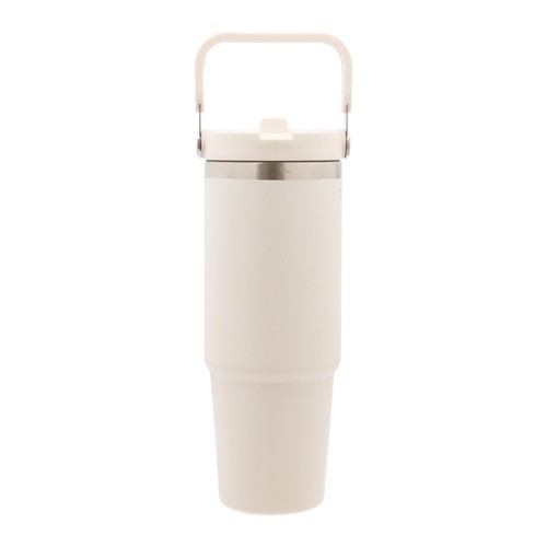 Nutmeg Home Ss Tumbler with Top Handle Cream
