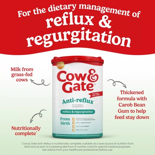 Cow & Gate Anti-Reflux Baby Milk Formula Powder from Birth