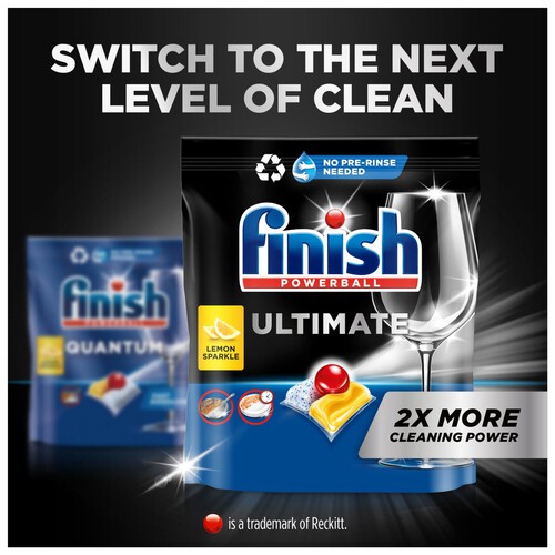 Finish Quantum All In One Lemon Dishwasher Tablets 