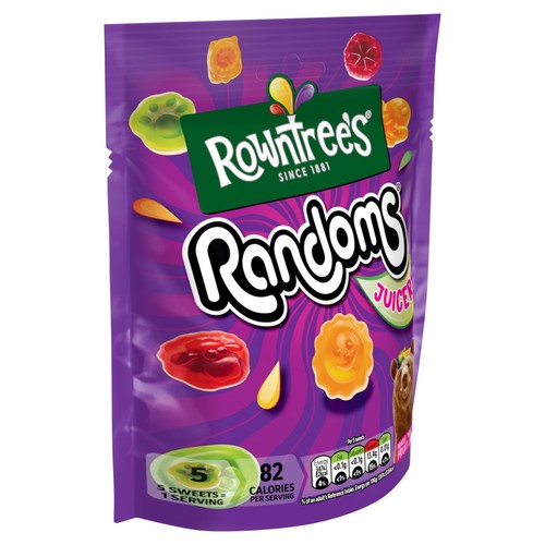 Rowntree's Randoms Juicers Sweets Sharing Pouch 140g
