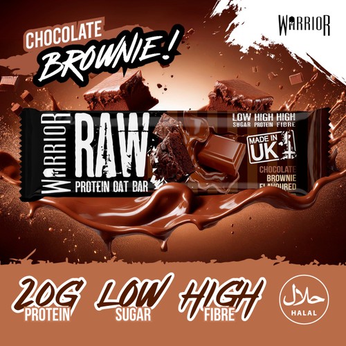 Warrior Raw Protein Flapjack Chocolate Brownie 