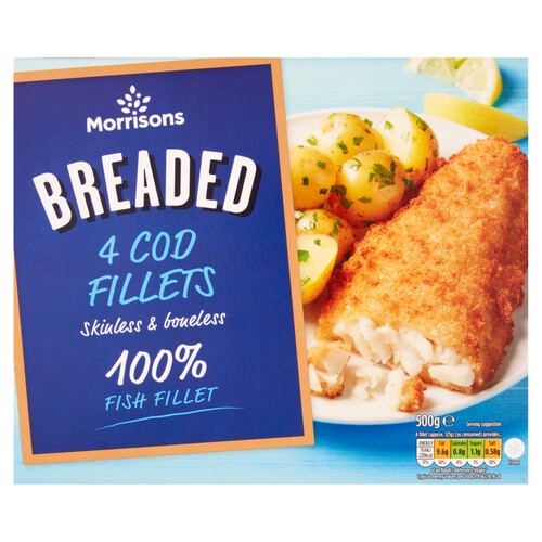 Morrisons 4 Breaded Cod Fillets