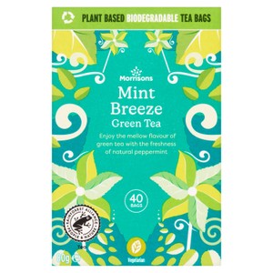 Morrisons Mint Breeze Green Tea 40 Bags 80g