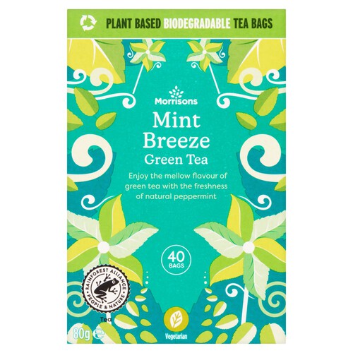 Morrisons Hint of Mint Green Tea