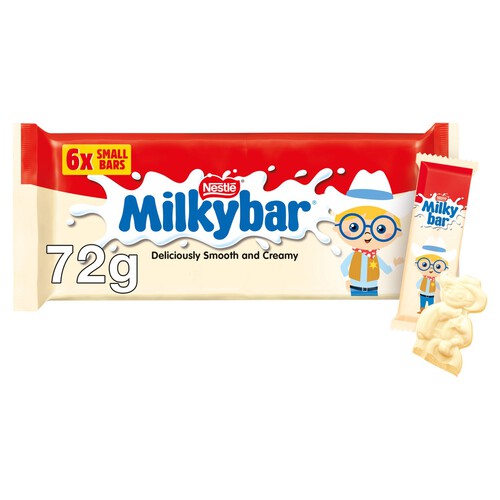 Milkybar Kid White Chocolate Bar Multipack 6 Pack 