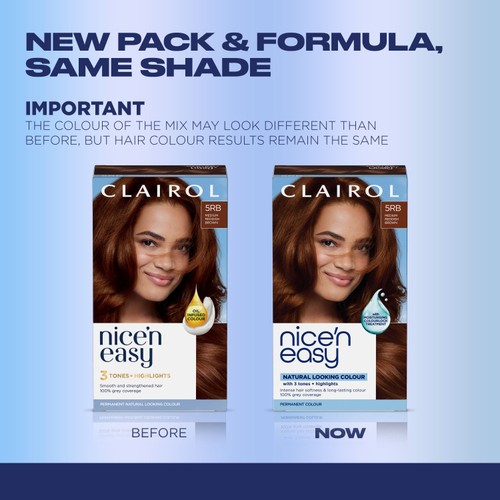 Clairol Nice n Easy Creme Permanent Hair Dye - 5rb Medium Reddish Brown