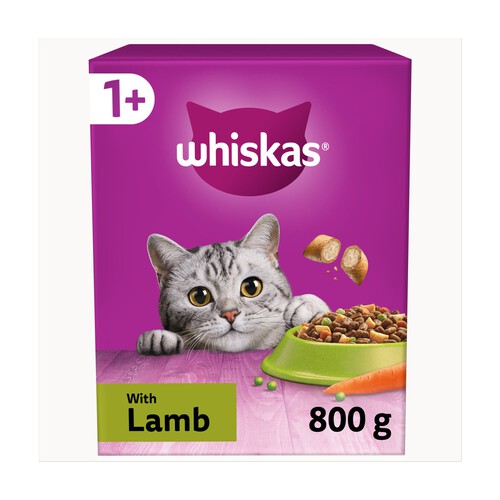 Whiskas 1+ Lamb Adult Dry Cat Food