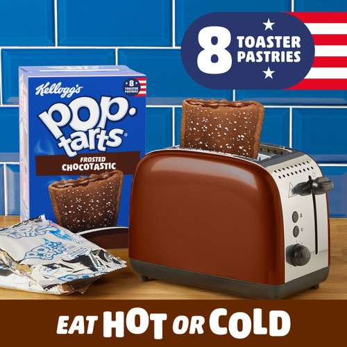 Kellogg's Pop Tarts Chocotastic Pastry Snacks 8 x 48g