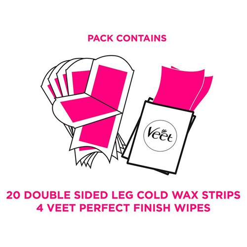 Veet Wax Strips Body & Legs for Sensitive Skin,  Wax Strips