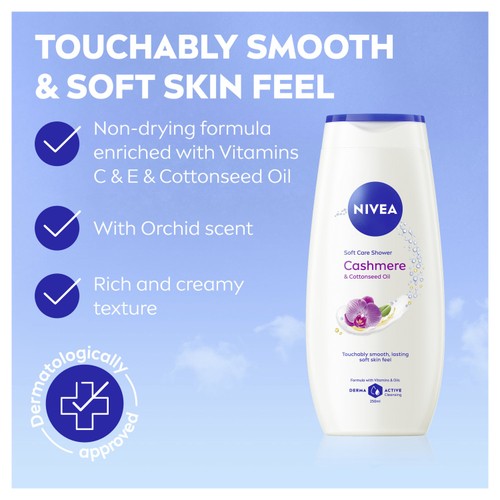 NIVEA Cashmere & Cotton Seed Oil Shower Gel 