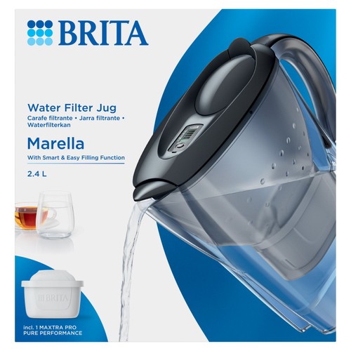 BRITA Marella Water Filter Jug Graphite (2.4L)