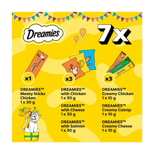 Dreamies Mixed Party Pack Adult Selection 150g