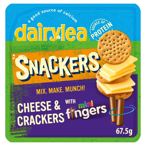 Dairylea Snackers Cheese Snacks & Cadbury Mini Fingers 