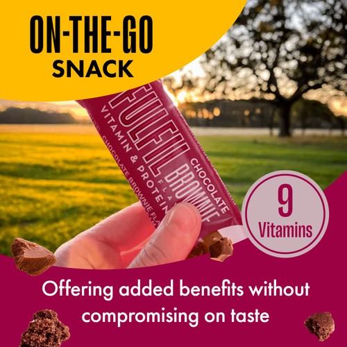 Fulfil Protein + Vitamin Bar Milk Chocolate Brownie 40g