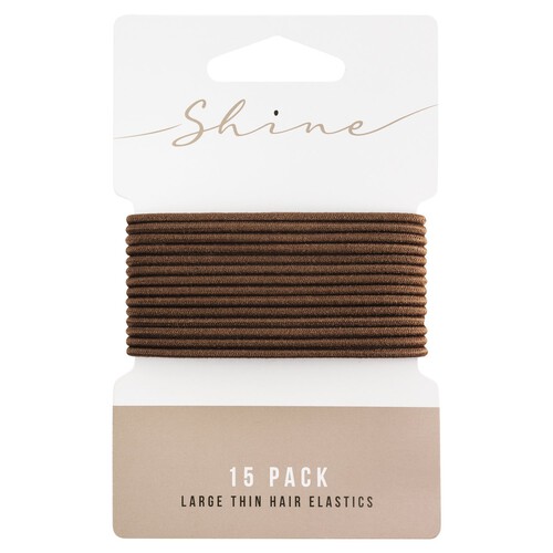 Shine Large Thin Hair Elastics 