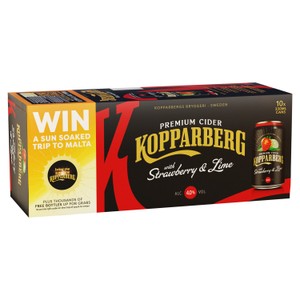 Kopparberg Alcohol Free Strawberry & Lime Cider Cans