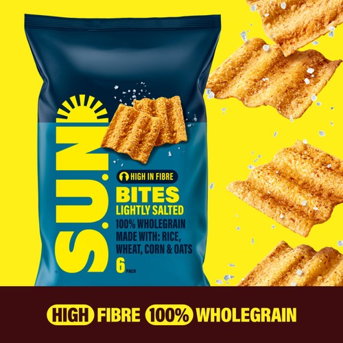 Sunbites Lightly Salted Multigrain Snacks  6 x 25g
