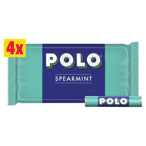 Polo Spearmint Mint Tube Multipack 4 Pack