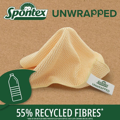 Spontex Unwrapped Microfibre Cloth