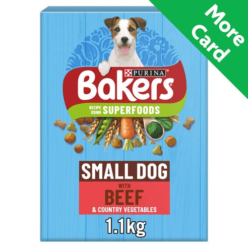 Bakers Small Dog Dry Dog Food Beef And Veg 