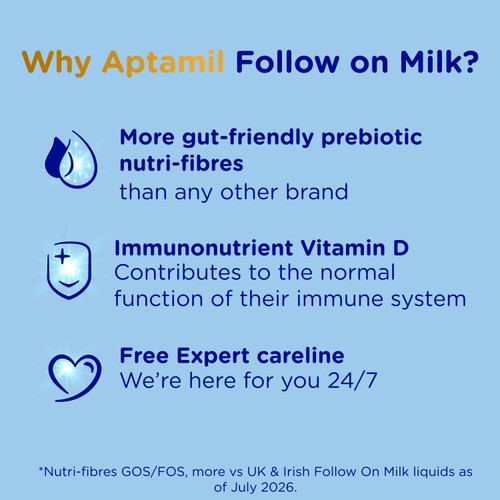 Aptamil 2 Follow On Baby Milk Formula Liquid Ready to Drink   200ml