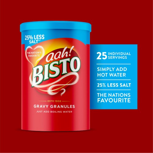 Bisto Reduced Salt Gravy Granules Beef 300g