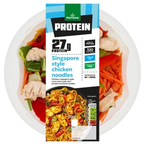 Morrisons Protein Singapore Style Chicken Noodles 380g