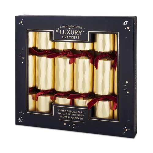 Morrisons Luxury Gold Crackers 6 Pack
