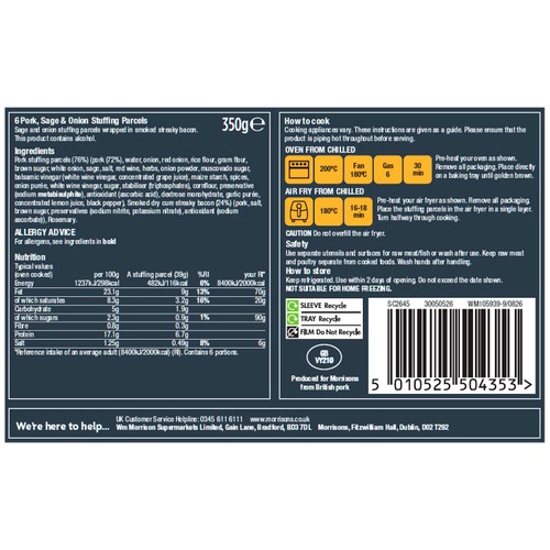Morrisons The Best Signature Collection Stuffing Parcels 350g