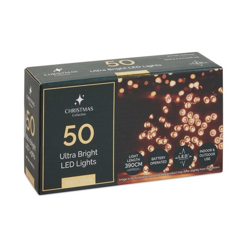 Morrisons 50 Warm White Led Lights