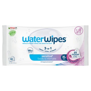 WaterWipes Baby Wipes Sensitive Newborn Plastic Free Wipes 60 Wipes