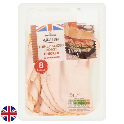 Morrisons British Thinly Sliced Roast Chicken