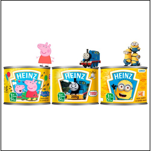 Heinz Peppa Pig Pasta Shapes in Tomato Sauce