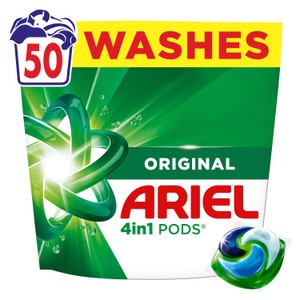 Ariel Original 4in1 Pods Washing Liquid Capsules 100 Washes