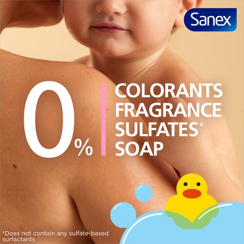 Sanex Zero % Baby Sensitive Skin Bath Foam & Shampoo