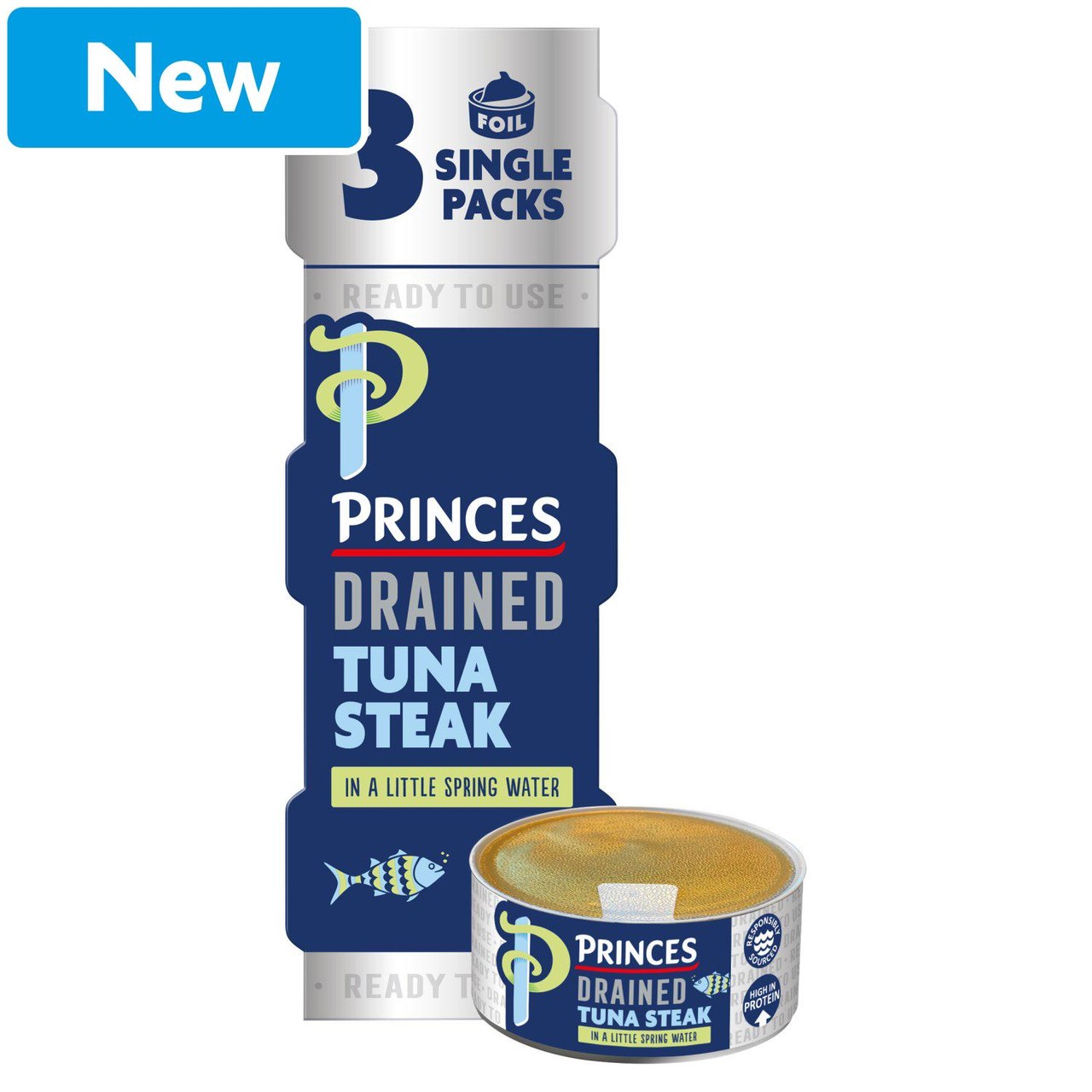 Princes Drained Tuna Steak in a Little Spring Water 3x60g