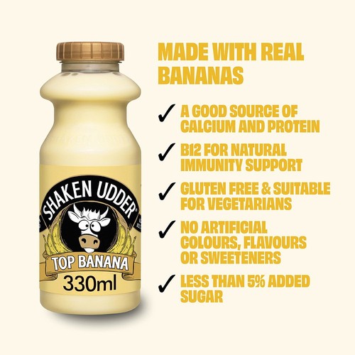 Shaken Udder Top Banana Milkshake