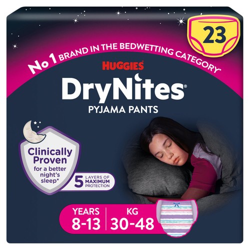 Huggies Drynites Age 8-13 Girl Mega 