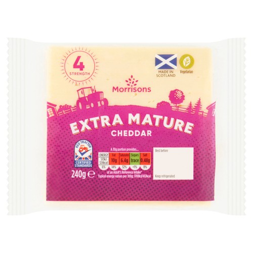 Morrisons scottish extra mature white cheddar
